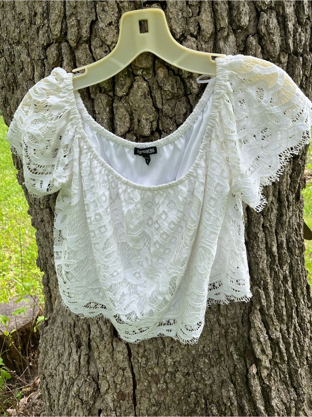⭐️Express Eyelash Lace Blouse in size S